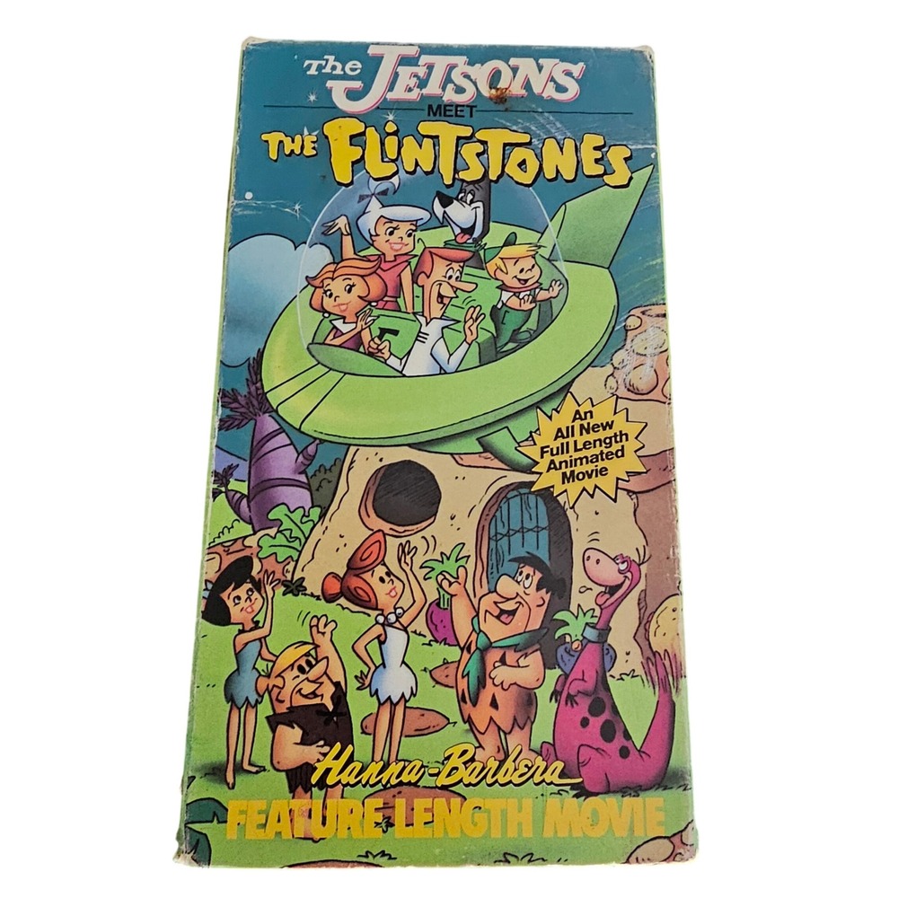 The Jetsons Meet The Flintstones VHS 1989 Hanna-Barbera Kids Klassics Movie